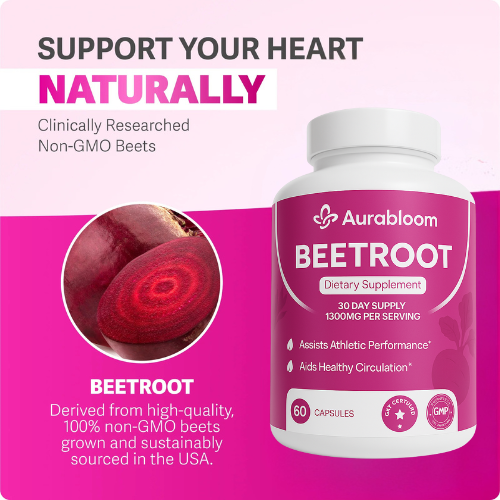 Aurabloom Organic Beet Root Capsules