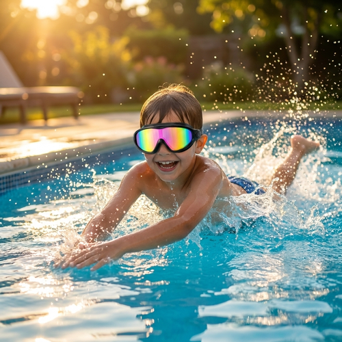 Leak-Proof Strap-On Goggles For Kids