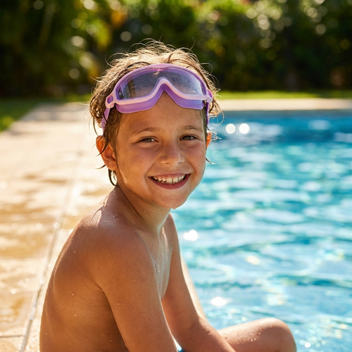 Leak-Proof Strap-On Goggles For Kids